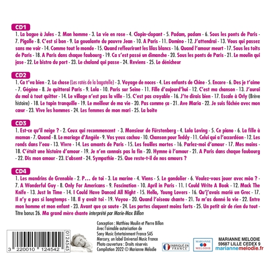 Patachou : 100 titres d'or 1951-1974