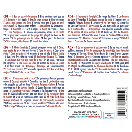 Tino Rossi : 125 titres de 1963 à 1982