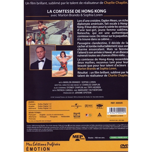 La comtesse de Hong Kong : Marlon Brando, Sophia Loren…
