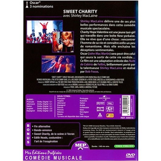 Sweet charity : Shirley MacLaine, Sammy Davis Jr…