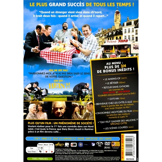 Bienvenue chez les Ch'tis : Kad Merad, Dany Boon, Zoé Félix, Anne Marivin...