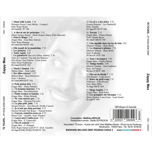 Zappy Max : 78 tours