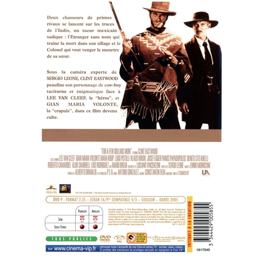Et pour quelques dollars de plus : Clint Eastwood, Lee Van Cleef…