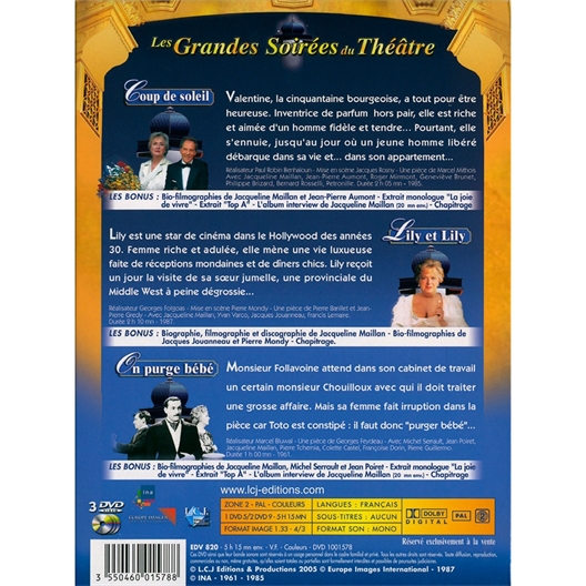 Jacqueline Maillan : Michel Serrault, Michel Aumont...