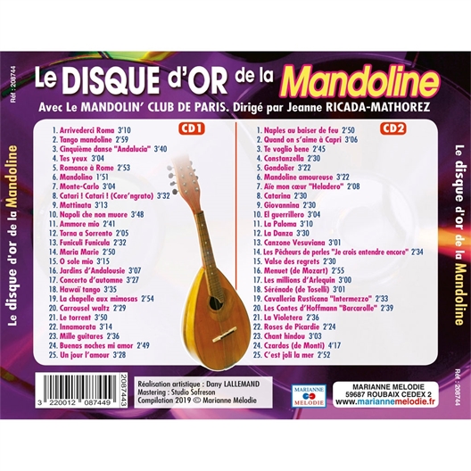 Le Disque d'Or de la Mandoline