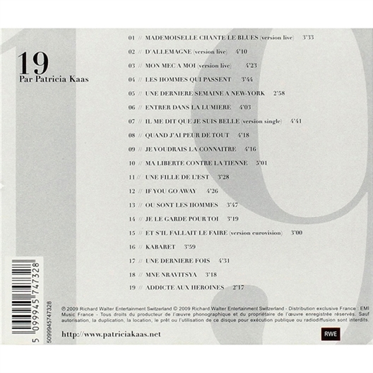 19 par Patricia Kaas