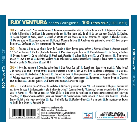 Ray Ventura et ses Collégiens : 100 titres d'or 1932-1951