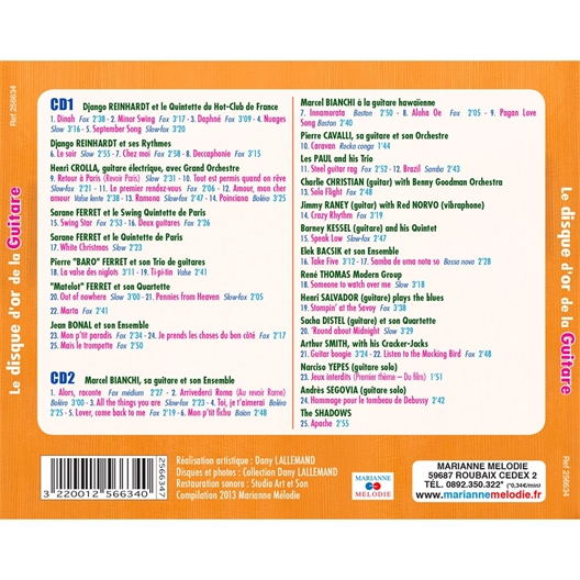 Le disque d'or de la Guitare