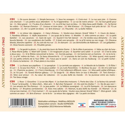 Lina MARGY (Coffret 5 CD)