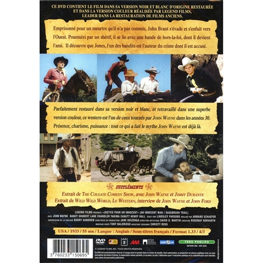 Justice pour un innocent : John Wayne, Nancy Shubert, …
