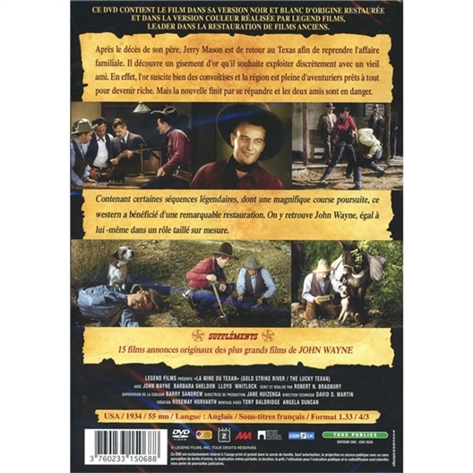 La mine du Texan : John Wayne, Barbara Sheldon, …
