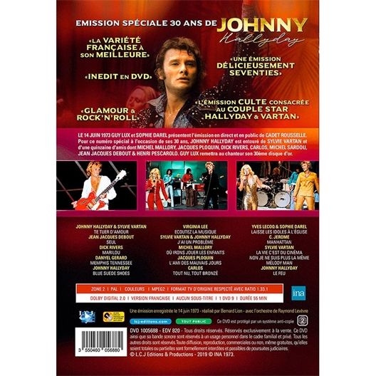 Johnny Hallyday - 30 ans : Cadet Rousselle 1973 (DVD)