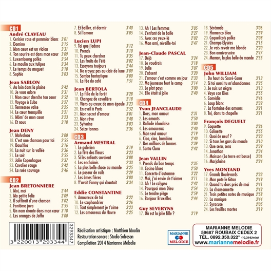 Les barytons de la chanson (5 CD)