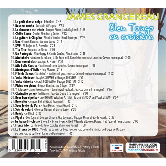 James Grangereau : Bleu Tango en croisière