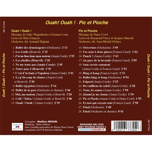 Ouah ! Ouah ! - Pic et Pioche : Annie Cordy, Bourvil, Darry Cowl et Francis Linel