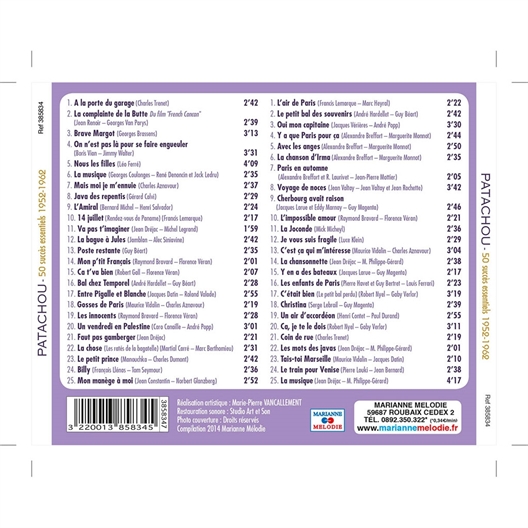 Patachou : les 50 succès essentiels (2 CD)