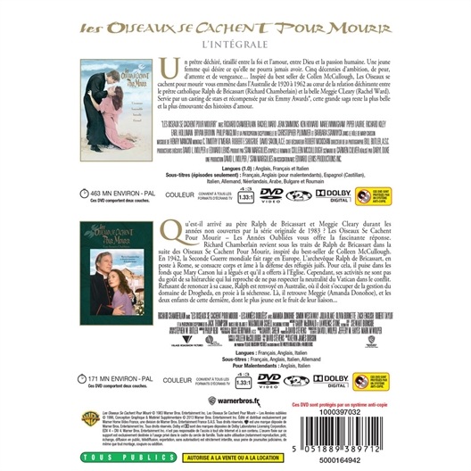 Les oiseaux se cachent pour mourir : Richard Chamberlain, Rachel Ward…