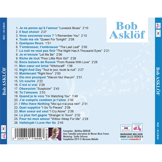 Bob Asklöf : Anthologie 1963-1965