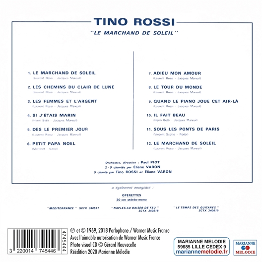 Le Marchand de soleil : Tino Rossi