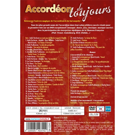 Accordéon de toujours : Aimable, Verchuren, Horner