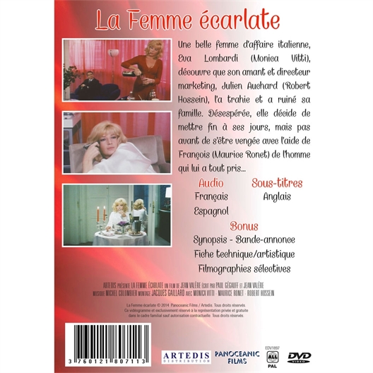 La femme écarlate : Maurice Ronet, Robert Hossein, Monica Vitti