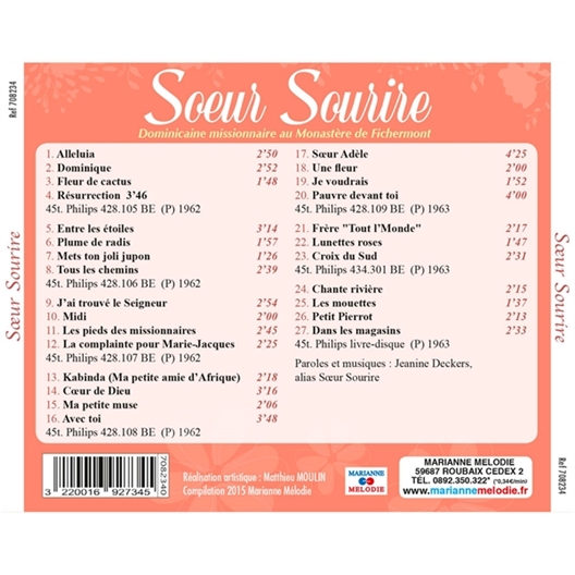 Sœur Sourire (CD)