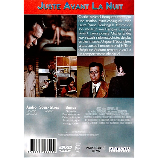 Juste avant la nuit : Michel Bouquet, Stéphane Audran, François Périer