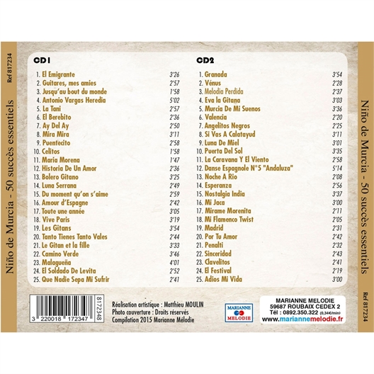 Niño de Murcia : 50 succès essentiels 1957 - 1962 (2 CD)