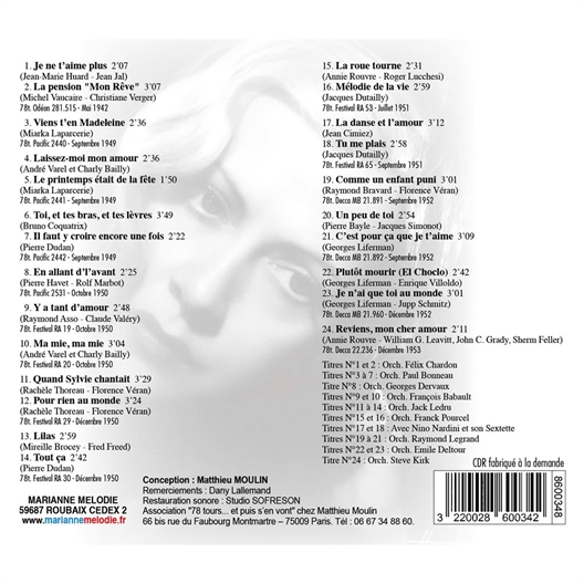 Roberta : succès et raretés