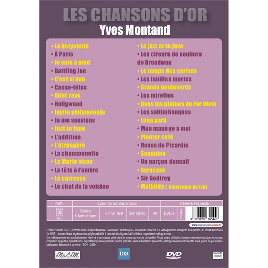Yves Montand : Les Chansons d'or