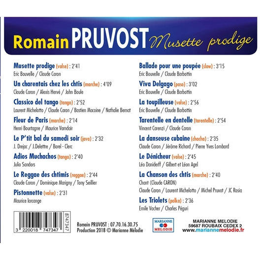 Romain Pruvost : Musette prodige