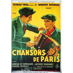 Chansons de Paris : Georges Thill, Armand Bernard, Louisa de Mornand...