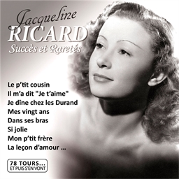 Jacqueline Ricard : 78 Tours