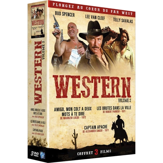 Coffret Western : Bud Spencer, Lee Van Cleef, Telly Savalas, …