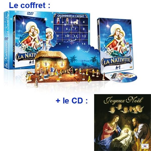 Lot “Nativité” coffret + CD Joyeux Noël