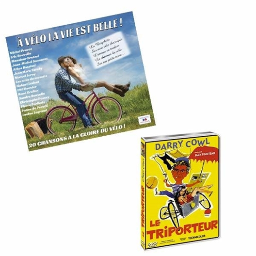 Le lot CD "À vélo"+ DVD "Le triporteur"