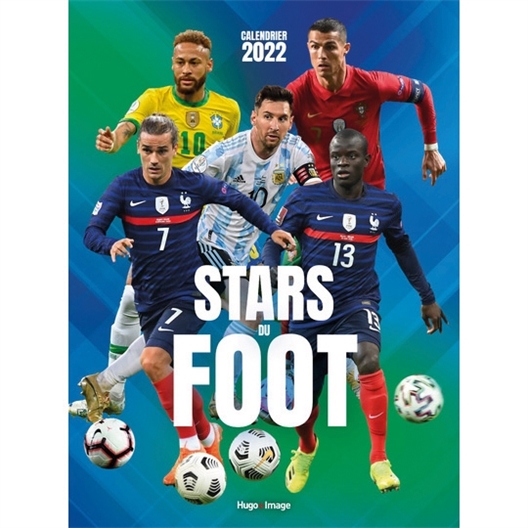 Stars du foot : Calendrier mural 2022