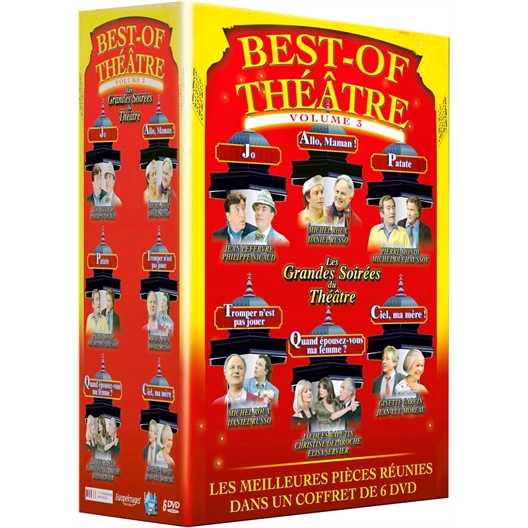 Best-Of theatre - Volume 3 : Lefebvre, Roux, Mondy, Garcin, Russo… Coffret 6 DVD